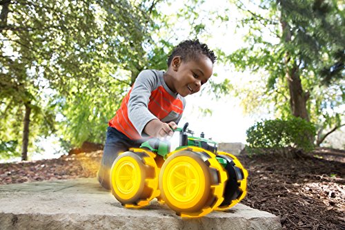 Monster Treads Lightning Wheels Light Up Tractor Deluxe - John Deere Tractor Toys - Light Up Monster Truck Tractor With Rainbow Lights And Sounds Medium #TOP2