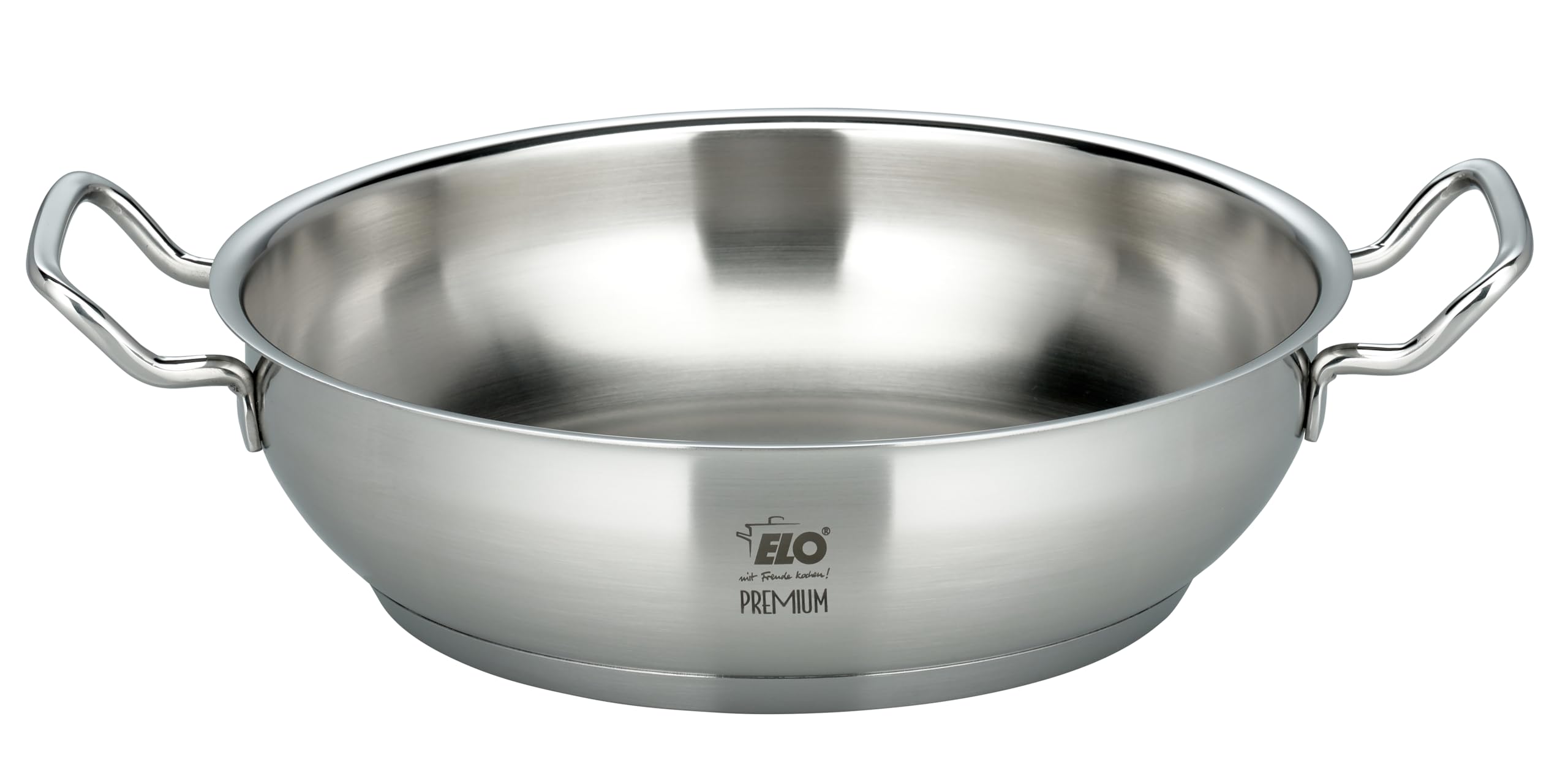 ELO Gourmet Plus 5-częściowy zestaw garnków, nadaje się do wszystkich rodzajów kuchenek, stal nierdzewna, zintegrowany system dozowania oleju, skala objętości