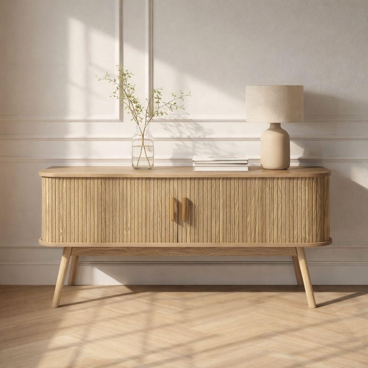 Meuble TV 2 Portes Coulissantes L119 cm - ERNEST