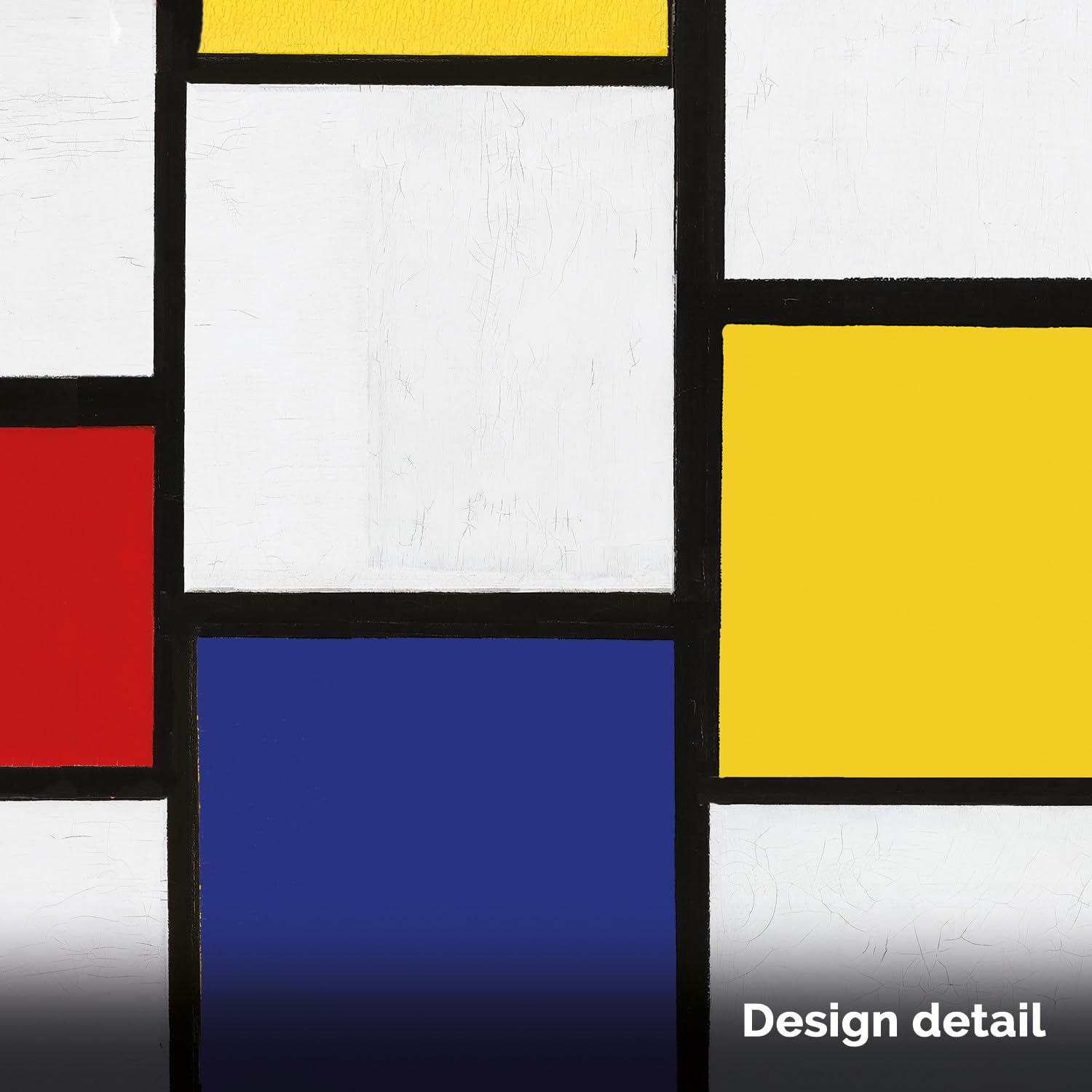 Giallobus - Tappetino scrivania - Opere famose - Vinile - 90L x 40l cm - 38 - Mondrian 1 - Tappetino mouse, sottomano tavolo pad, copri scrivania antiscivolo