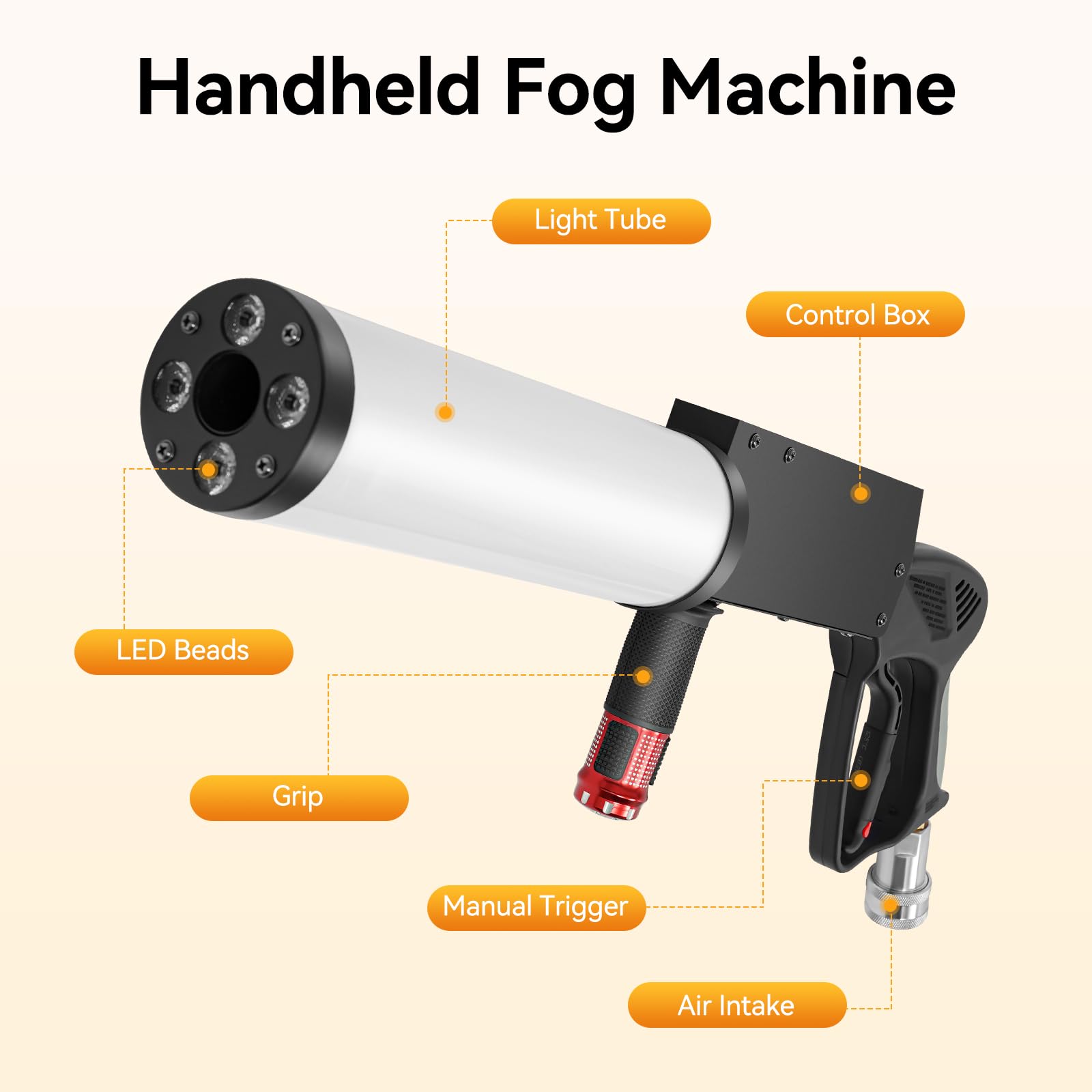 Amazon.com: CO2 Handheld Fog Gun Smoke Machine with LED Lights