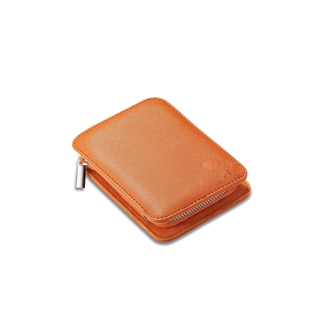 AMONG Kit de Manicura Herramientas del Clavo de Acero Inoxidable Clippers Sistema del Cuidado Personal exfoliantes 9 Pieza Hombre y Mujer Naranja Kit de Cortauñas