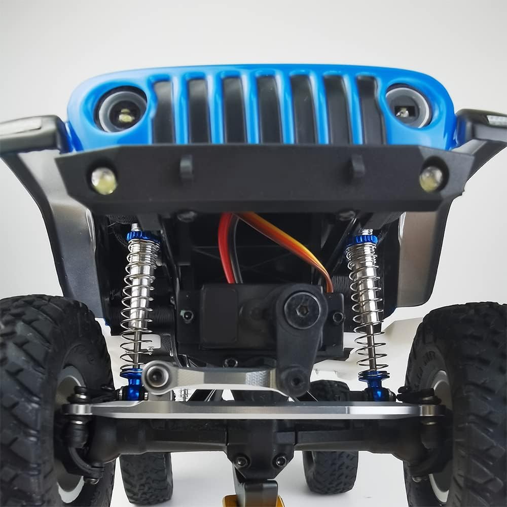 RCLIONS 43mm RC Shocks Adjustable Absorber Damper for All 1/24th Axial SCX24 AXI90081 Deadbolt AXI00005/AXI00006 RC Crawler Car Upgrades (Blue)