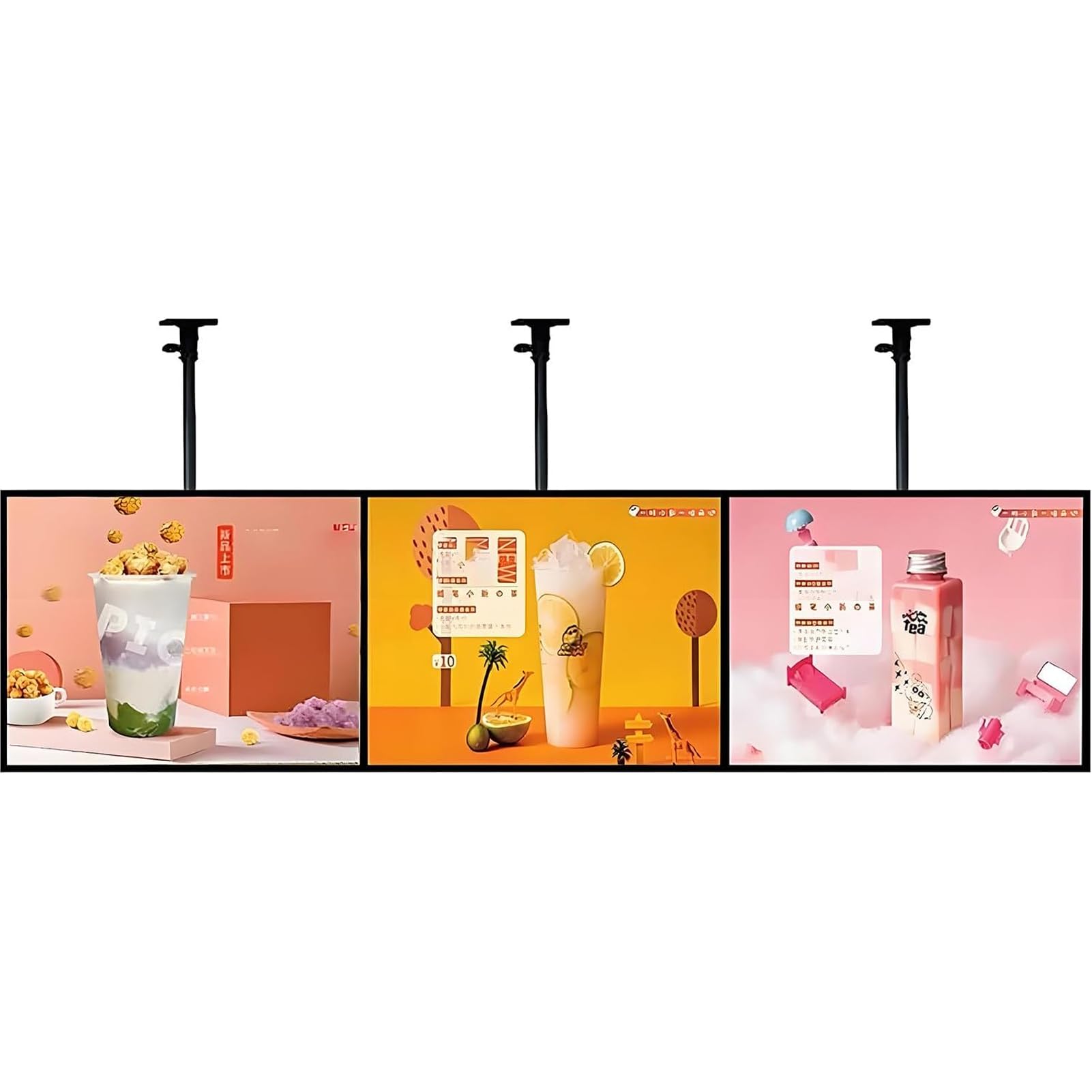 Lavagna Luminosa A Led Retroilluminata, Ultra Sottile, Con Supporto A Parete Per Ristoranti, Caffè E Food Truck. Display Digitale Luminoso Per Promozioni, 3 Pezzi - 50X60,3 Pcs-50x60cm/19.69x23.62in