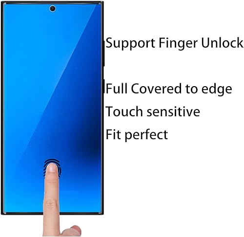 Miniatura 3 de Paquete de 2 vidrios templados de privacidad anti-azul para Samsung Galaxy S23 Ultra Mirror Protector de pantalla anti-espía película galvanizada