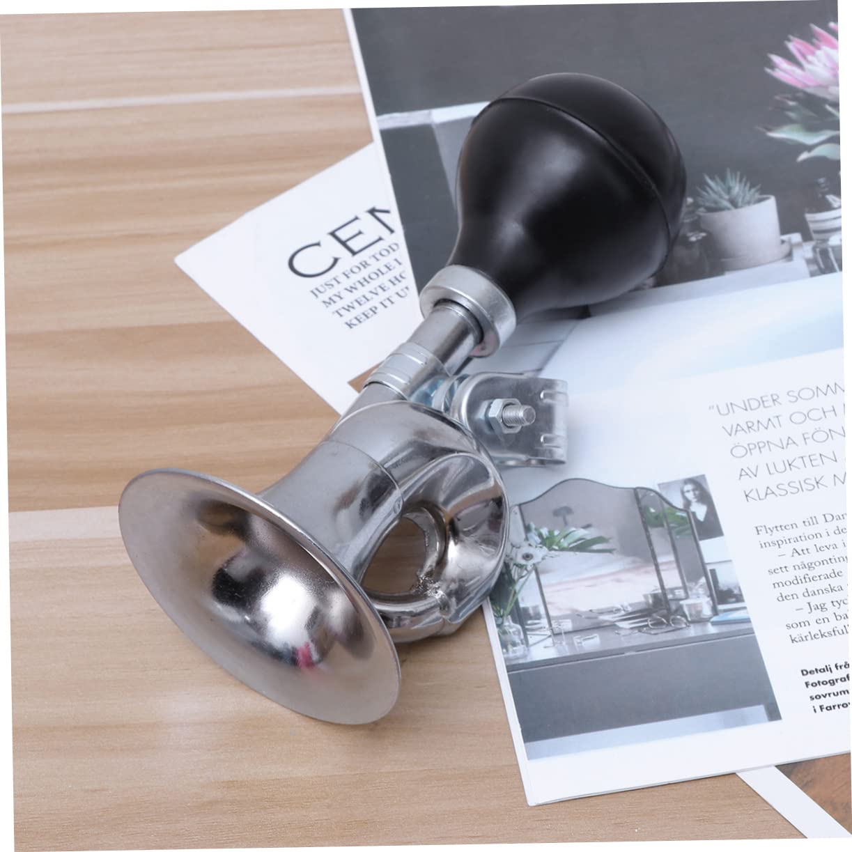 IKUOS Rechargeable Electric Bike Horn 120dB Adults Kids Bike Horn Alarm IPX5 Waterproof Electronic Bicycle Horns for Handlebars Ebike Scooter Horn (Blue)