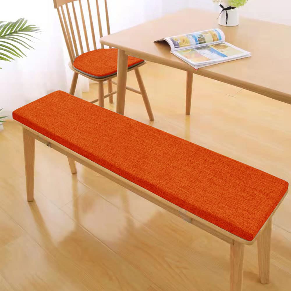 Coussin de banc de jardin imperméable orange pour dynamiser vos moments de détente en terrasse