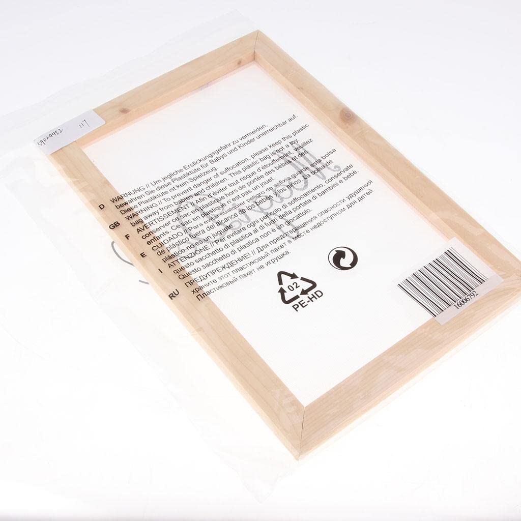 Wooden Paper Making Mould Frame Screen for DIY Paper Handcraft 20x30cm 3