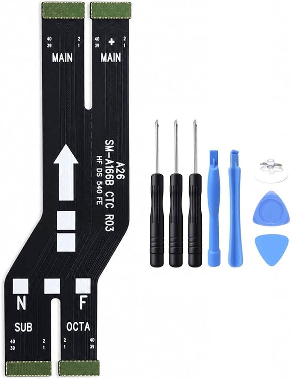 Placa principal conector flex para pantalla LCD de Galaxy A16 5G A166U, repuesto para Samsung Galaxy A16 5G A166B A166U1 A166W A166U