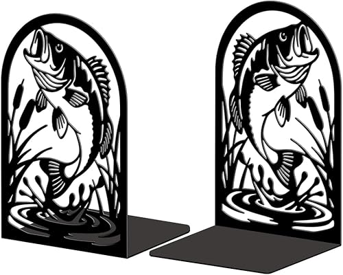 Miniatura 25 de Peacoblue Sujetalibros de metal para estantes, soportes de libro modernos y decorativos resistentes para estudio, oficina, escritorio, estante,