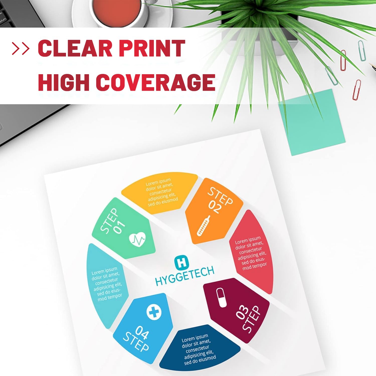 275XL 276XL Ink Cartridges Compatible for Canon 275 276 XL Ink Cartridges Use with Canon PIXMA TS3720 TS3522 TS3520 TS3500 PIXMA TR4720 TR4722 TR4700 (Black, Tricolor) — view 6
