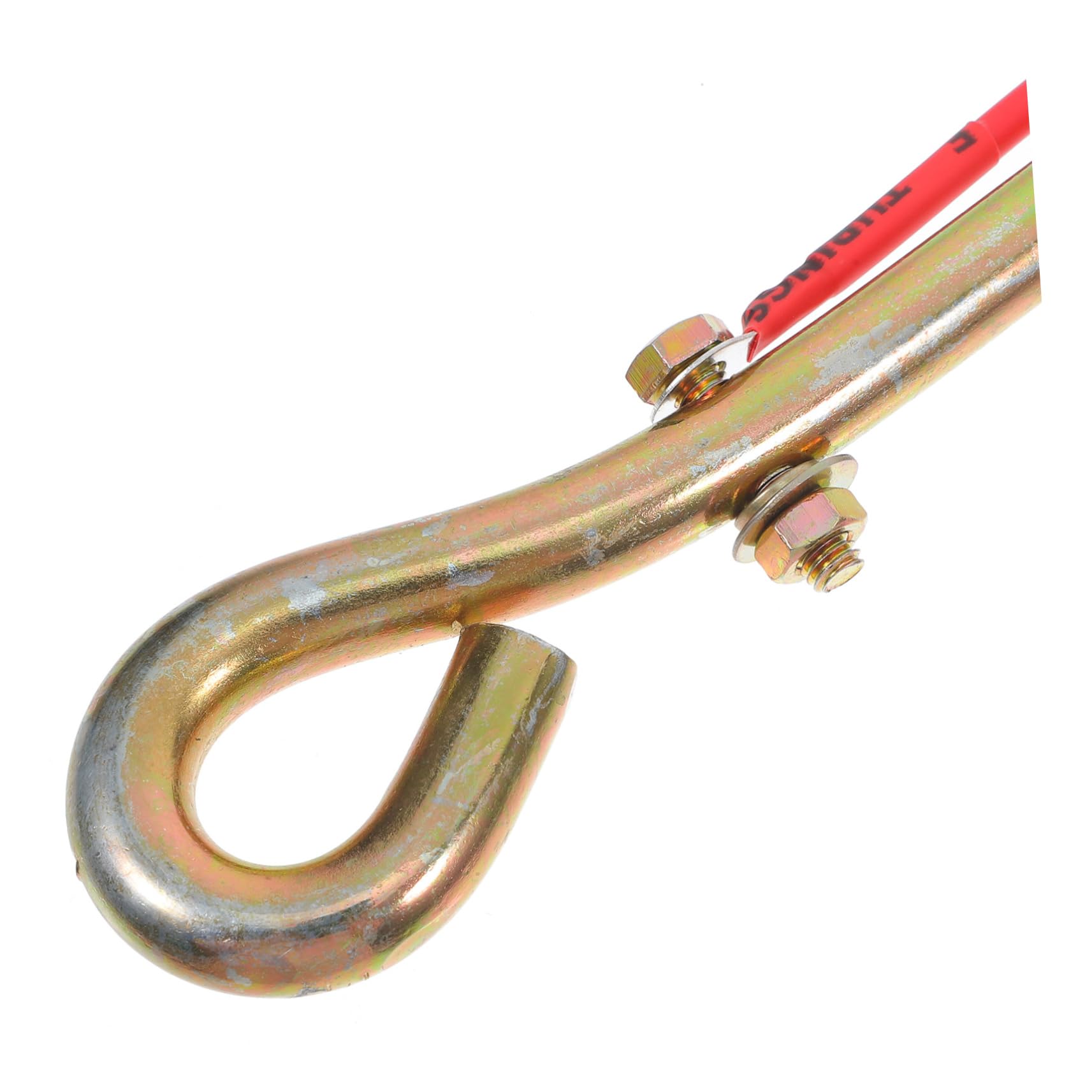 Picchetto di Messa a Terra Portatile in Ferro Dorato | Cavo Flessibile e Clip Metalliche, Connessione Sicura, per Emergenze e Recinzioni Elettriche