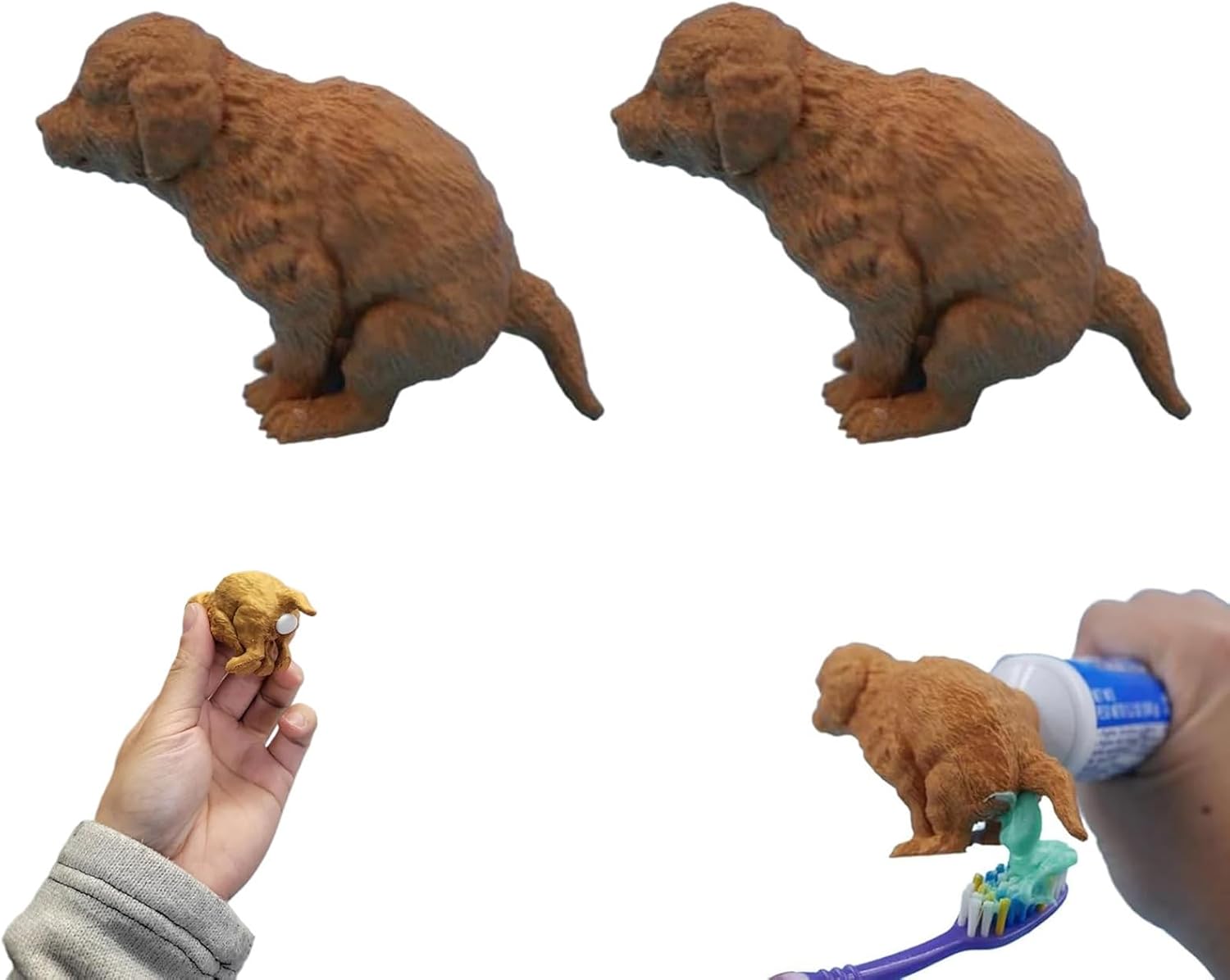 PDOBEVTW Hilarious Golden Retriever Puppy Poop Toothpaste