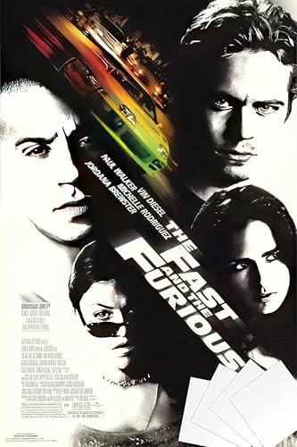 Miniatura 9 de The Fast And The Furious - Póster de película (estilo regular) (Tamaño: 23" x 35") Sin marco,Póster laminado,Tiras laminadas para póster y