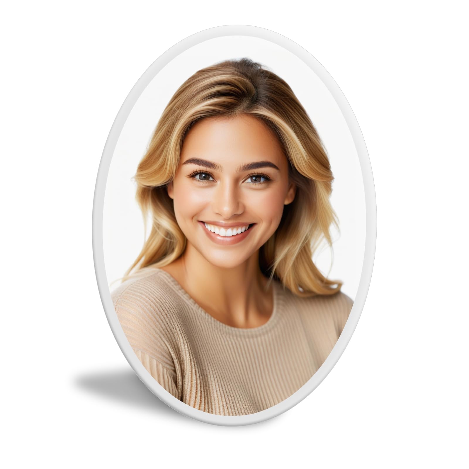 Macchiole Personalised Porcelain Portrait Headstones for Graves, Weatherproof Outdoor Picture, Custom Memorial Garden Stones Photo Plaques for Cemetery