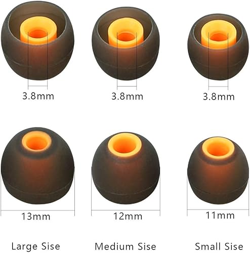 Miniatura 4 de Puntas de auriculares Auriculares Consejos de reemplazo para auriculares Auriculares Auriculares Eartips Eargels 9 pares SML