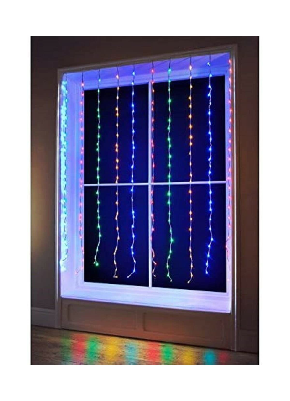 Spot On Dealz 240 Led Cascading Waterfall Curtain Lights Christmas Decoration Indoor/Outdoor G-0394