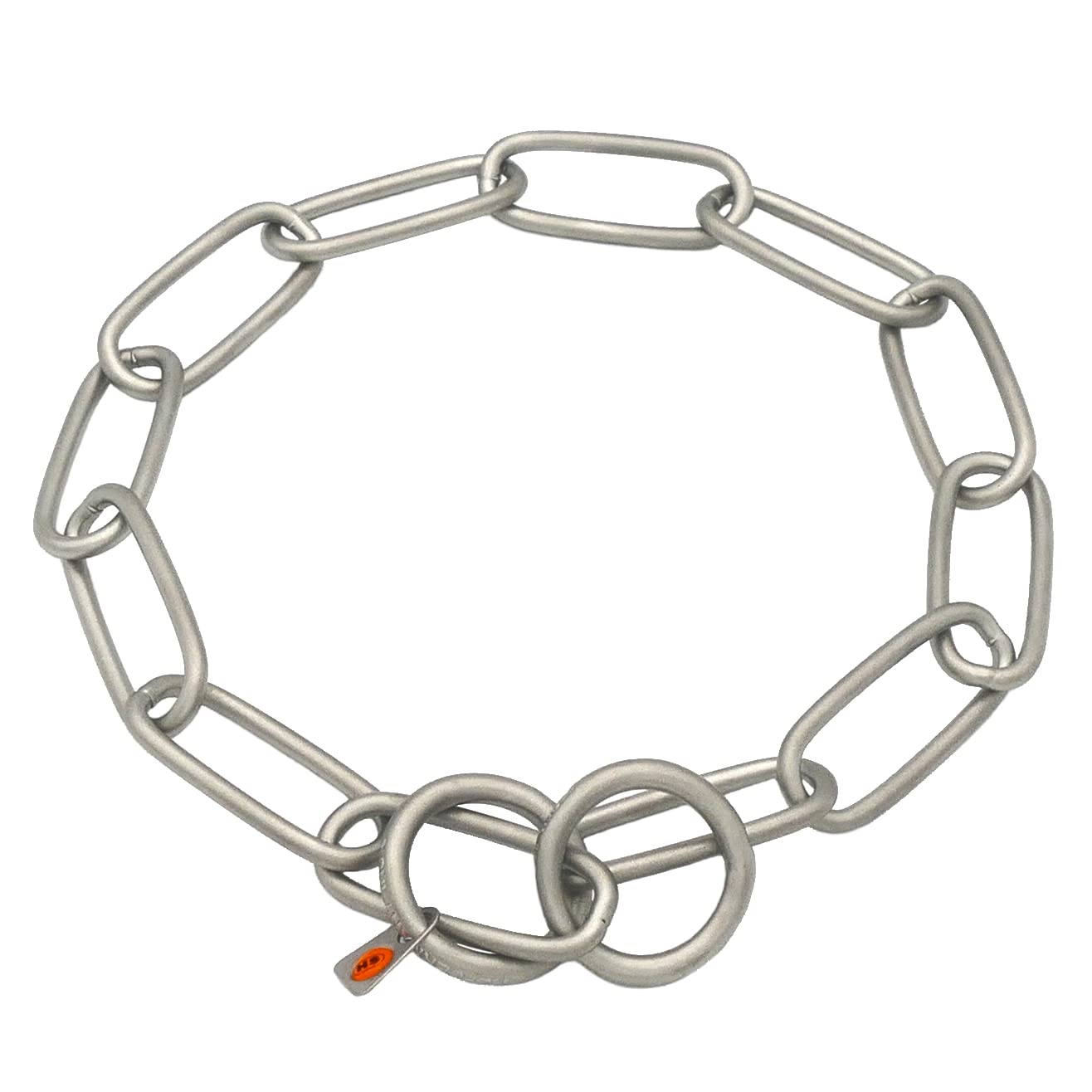 Herm Sprenger Collier de dressage professionnel en acier inoxydable mat à maillons longs pour chiens de taille moyenne et grande taille, fabriqué en Allemagne (58 cm)