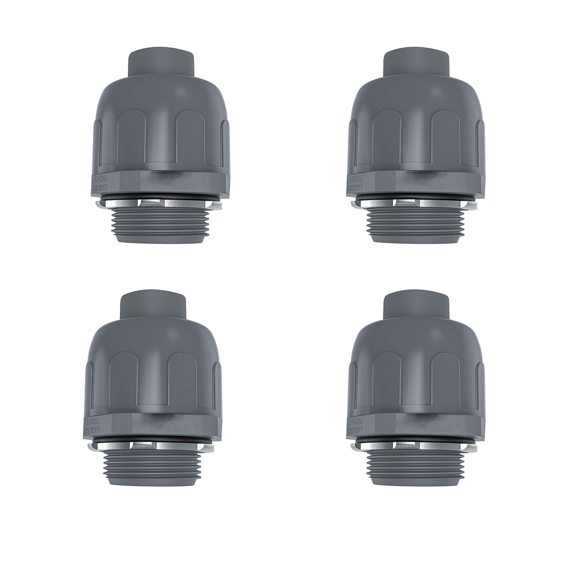 Liquid Tight Connector 180 Degree Flexible Conduit Connector 4pcs Plastic Liquid Tight Conduit Coupling 1/2” NPT Nonmetallic Liquid Tight Straight Conduit PVC Electrical Flexible Conduit Fittings-image-21