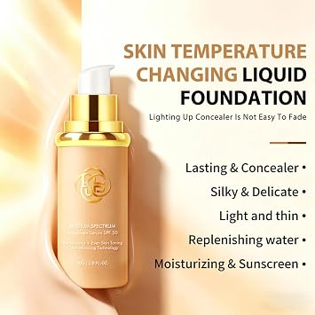 Color Changing Foundation, Foundation 4 in 1, 30g