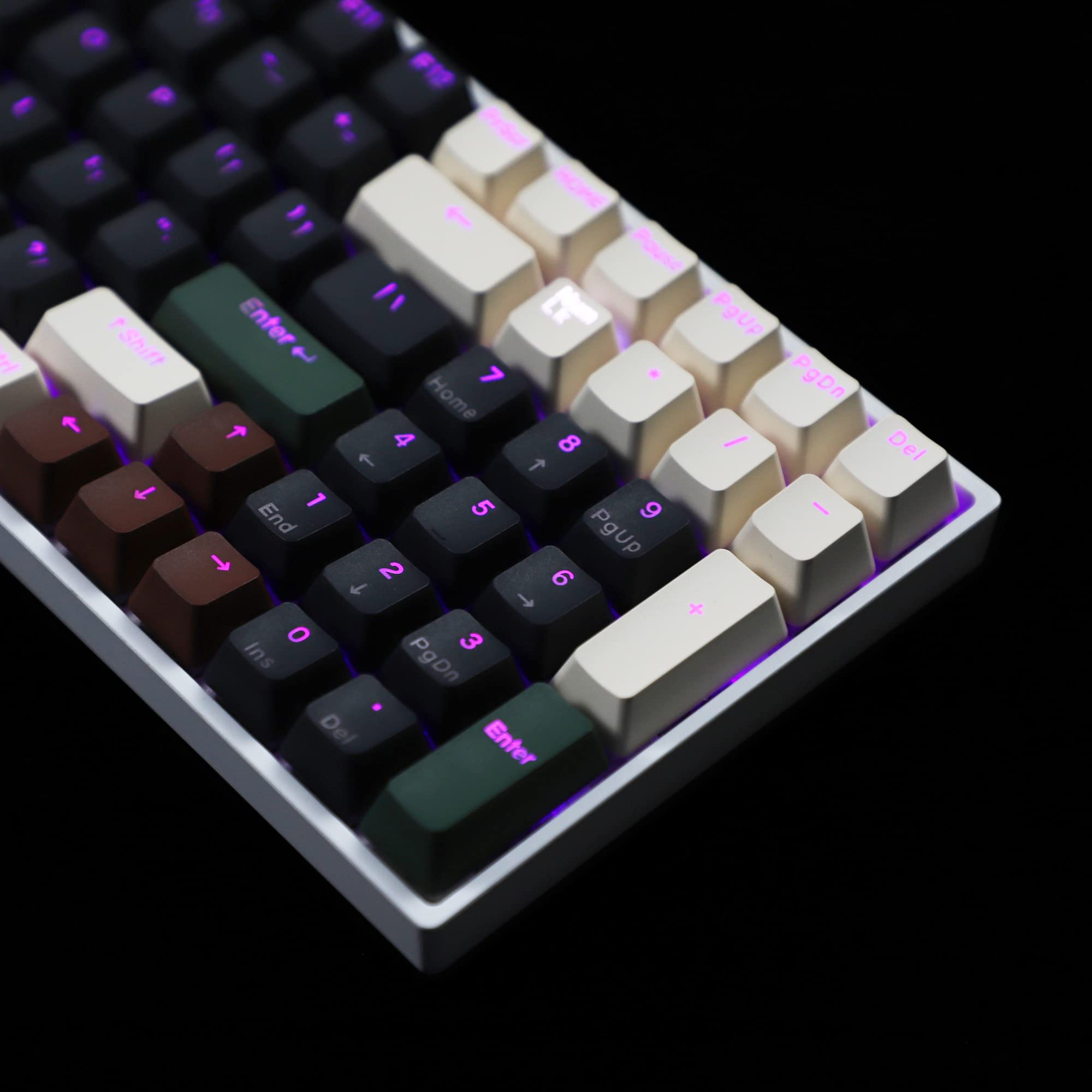 YMDK Double Shot 108 Geverfde PBT Glans Door OEM Profiel Keycap Regenboog Carbon Zonsondergang Backlit Keycaps voor MX Schakelaars Mechanisch Toetsenbord (alleen Keycap) (Wild 122 YMDK Double Shot 108 Geverfde PBT Glans Door OEM Profiel Keycap Regenboog Carbon Zonsondergang Backlit Keycaps voor MX Schakelaars Mechanisch Toetsenbord (alleen Keycap) (Wild 122
