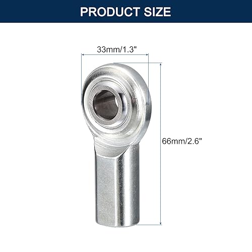 Miniatura 2 de CF8 Rodamiento de extremo de varilla Heim juntas, 12 x 12-20 mano derecha rosca hembra Heim Junta con tuercas de atasco 2 piezas