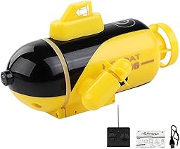 Generico Giocattolo sottomarino RC, sottomarino telecomandato - Modello di barca giocattolo elettronica per acqua - Giocattolo da piscina ricaricabile ad alta velocità resistente all'acqua per comp