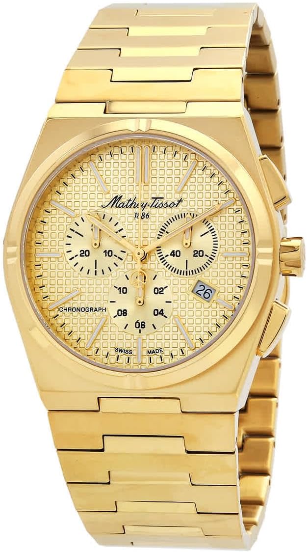 Mathey-Tissot Zoltan クロノグラフ クォーツ ゴールドダイヤル メンズ腕時計 H117CHPDI Amazonで販売中 Mathey-Tissot Zoltan クロノグラフ クォーツ ゴールドダイヤル メンズ腕時計 H117CHPDI Amazonで販売中