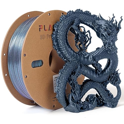 Plasport 3D Printer Filament, Color Changeable Glitter PLA by Angle, Magic Chameleon...
