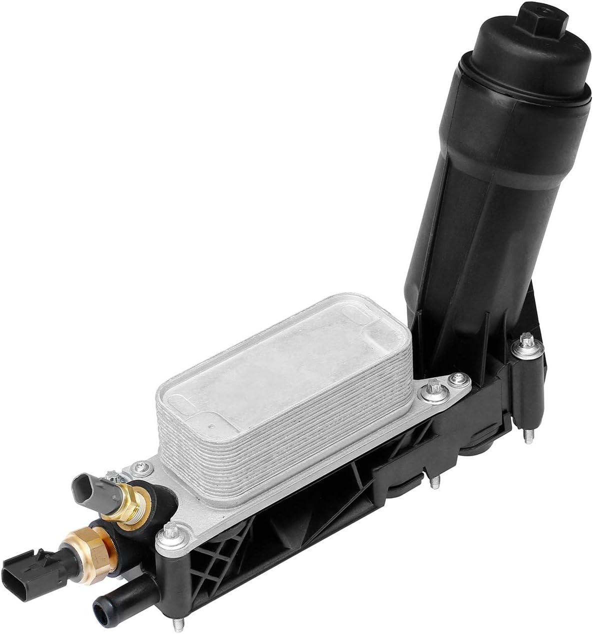 Buy 1 get 1 Engine Oil Cooler Oil Filter Housing Adapter Assembly | for 2011-2013 Dodge Jeep Chrysler 3.6L V6 Engine | Replaces# 5184294AE, 5184294AC, 5184294AD, 5184304AD, 5184304AE, 5184304AF