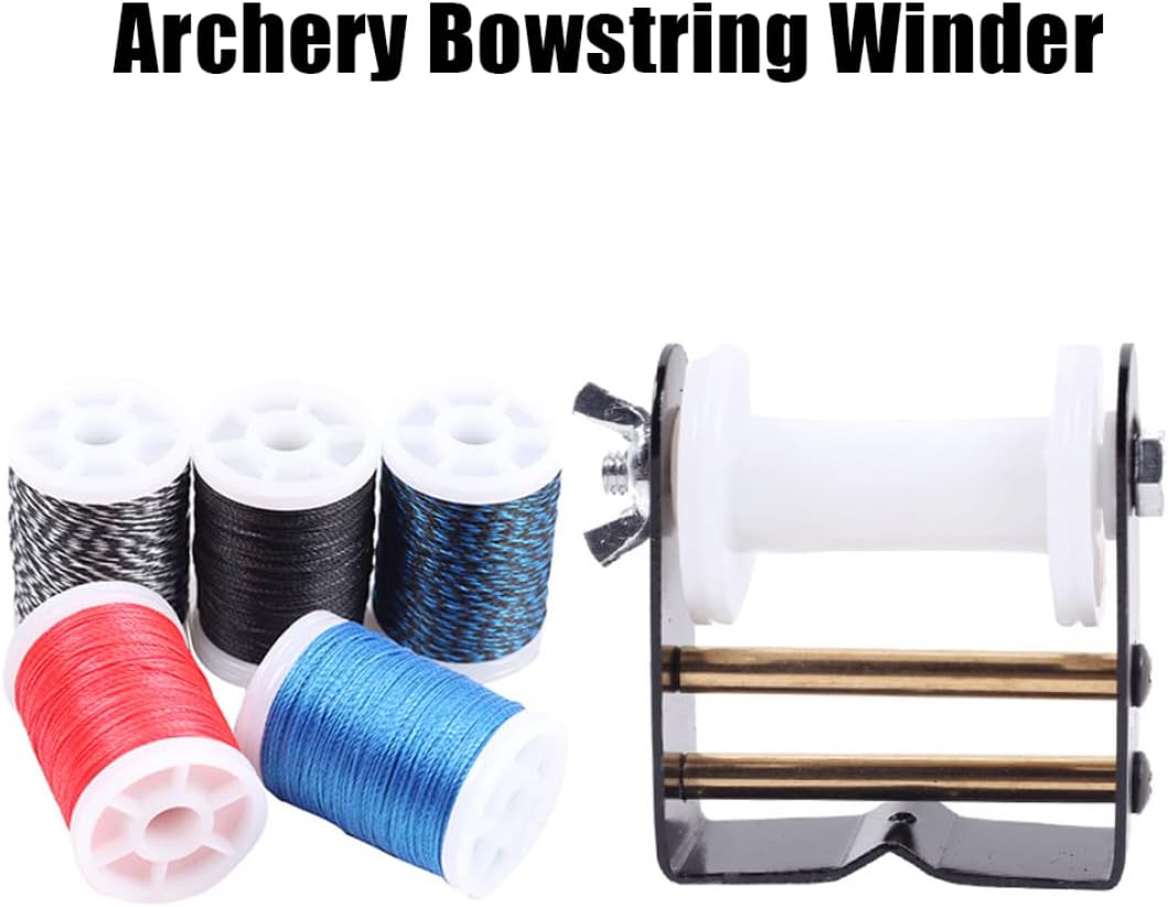 Eaarliyam Archery Bowstring Serving,Archery Bowstring Cable Winder Anti-Wrestling Bow String Winder Tool with Thread Black White, Bowstring Serving Thread : Sports & Outdoors