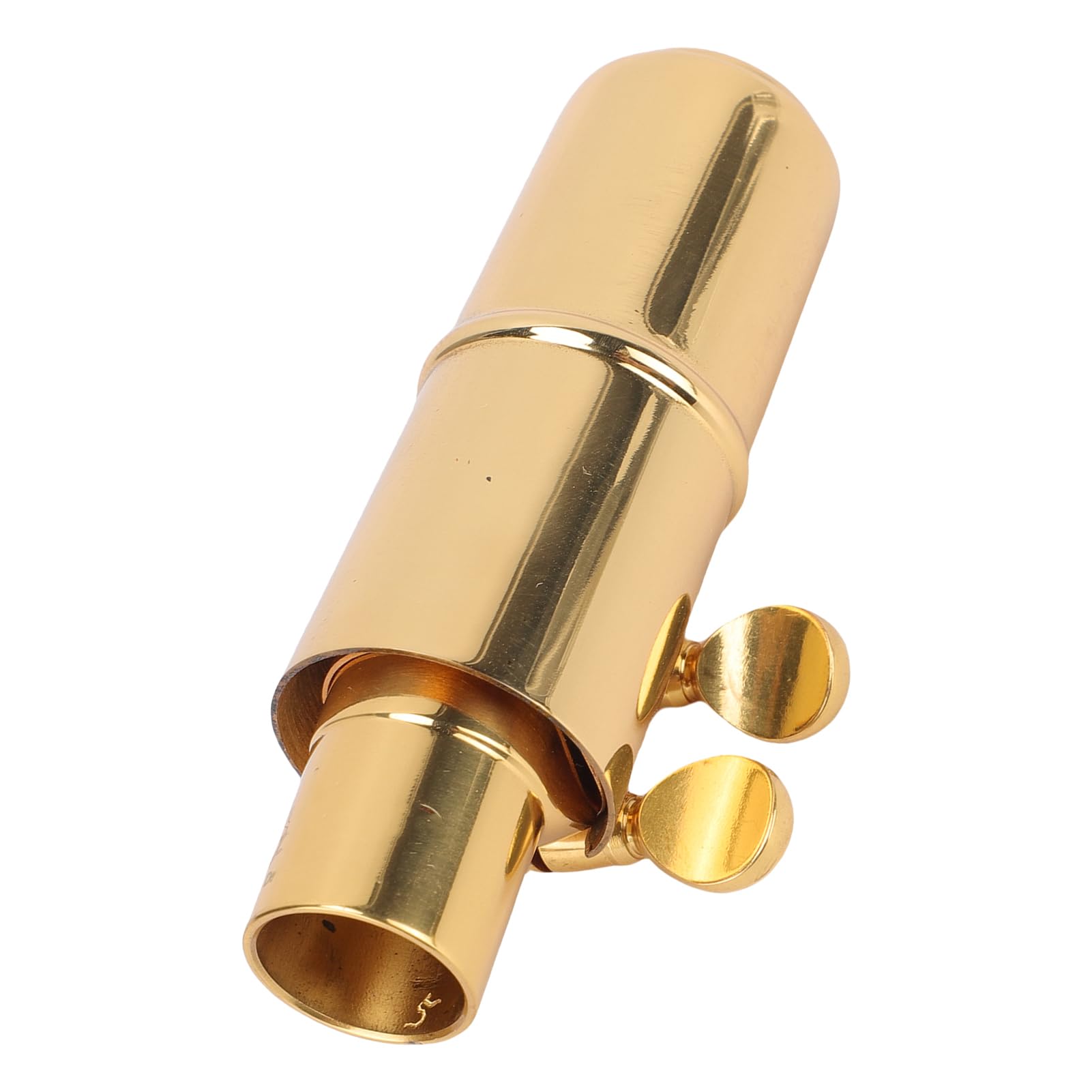 Bocchino per Sassofono Soprano con Ricca Gamma Tonale per Principianti, Bocchino per Sassofono in Sib in Metallo Ottone per Musicisti Jazz e Classici