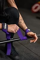 Vista 14 de Correas de levantamiento de pesas para levantamiento de pesas (1 par) - Correas de levantamiento acolchadas para peso muerto, levantamiento