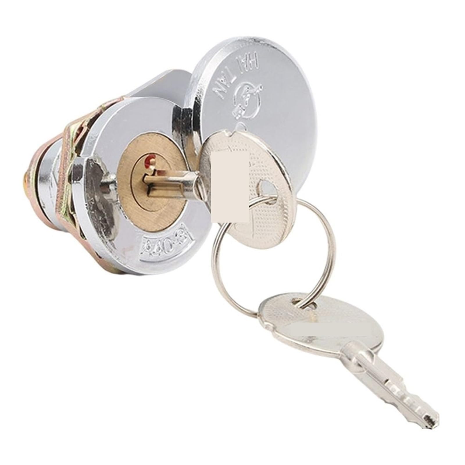 Fonhndg Silver Cabinet Locks 2 Sets Zinc Alloy Door Mailbox Lock With Key Mechanical Multifunctional Hardware Cam Cabinet