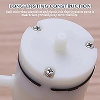 Vista 6 de Mini bomba de aire, mini bomba de vacío autocebante de 12 V con 2 abrazaderas de manguera para equipos médicos y electrodomésticos