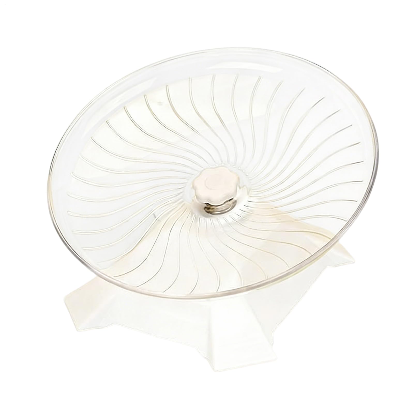 Roue silencieuse pour hamster en plastique premium avec roulement à billes fluide