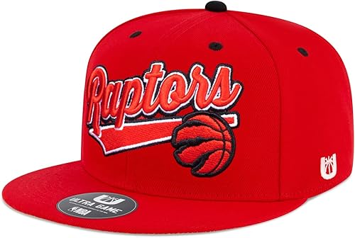 Ultra Game NBA Boys 8-20 Snap Back 3D Embroidered Team Logo Baseball Cap Hat