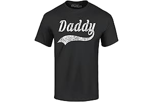Daddy Classic Distressed Baseball Style T-Shirt