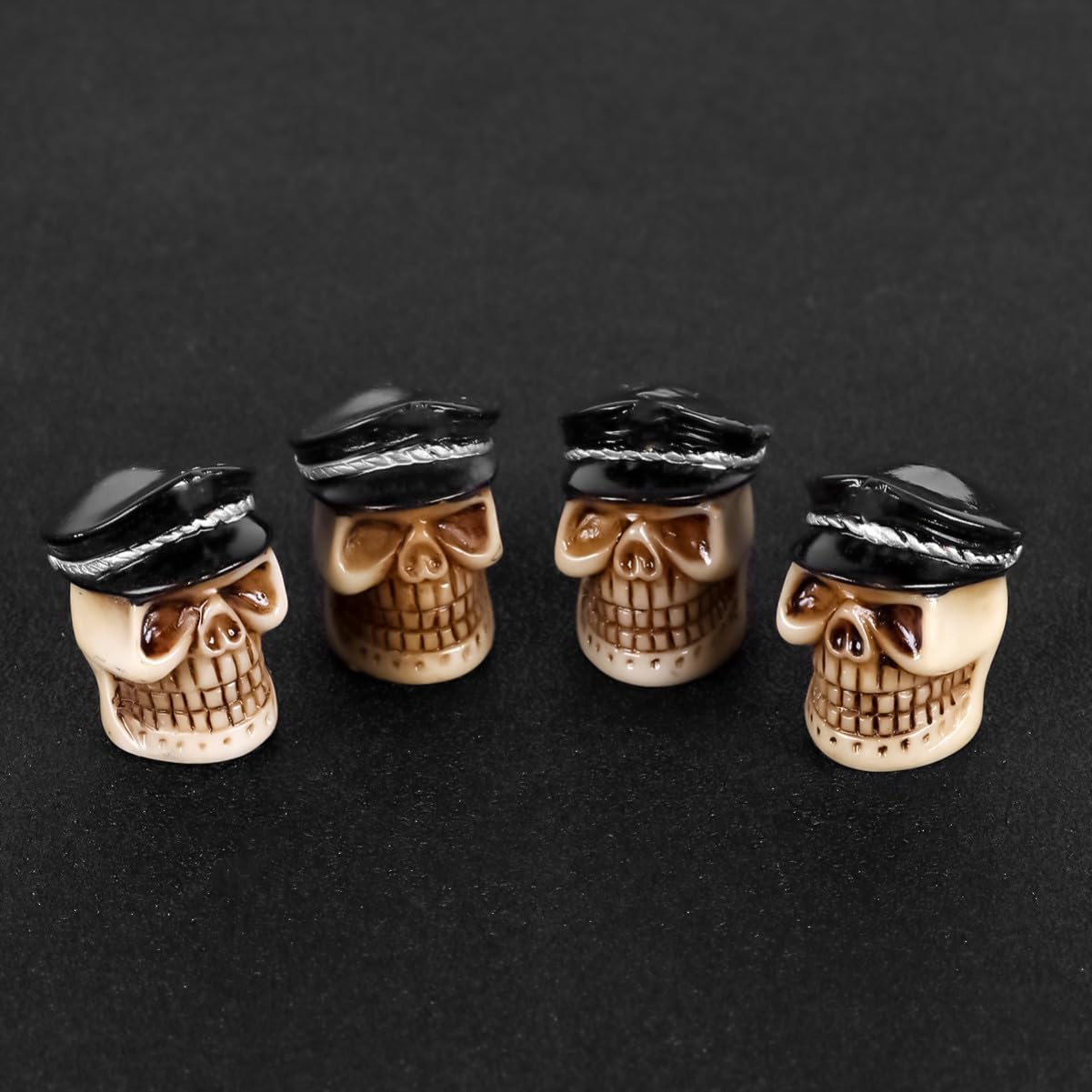 VANZACK 3 Sets Universal Resin Stem Cap Für Fahrradreifen Motorradabdeckung Schwarz Schützt Vor Platten Reifen