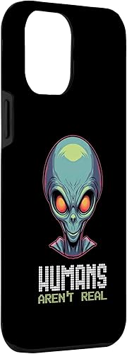 Miniatura 3 de iPhone 13 Pro Max Humans Aren't Real Funny Alien Head UFO Alien Face Space Case