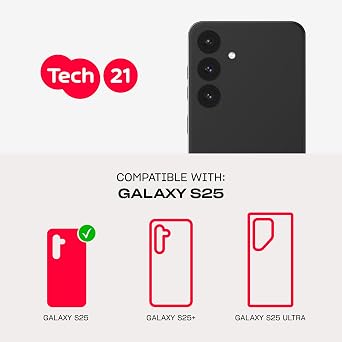 Tech21 EvoLite for Samsung Galaxy S25- Ultra Thin case - Black