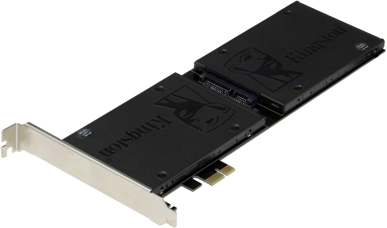 Sedna PCI Express (PCIe) Dual 2.5 Inch SATA III (6G) SSD Adapter - Extended Single Side SSD Version (Built-in Power Circuit, No SATA Power Connector, Ideal for Mac)