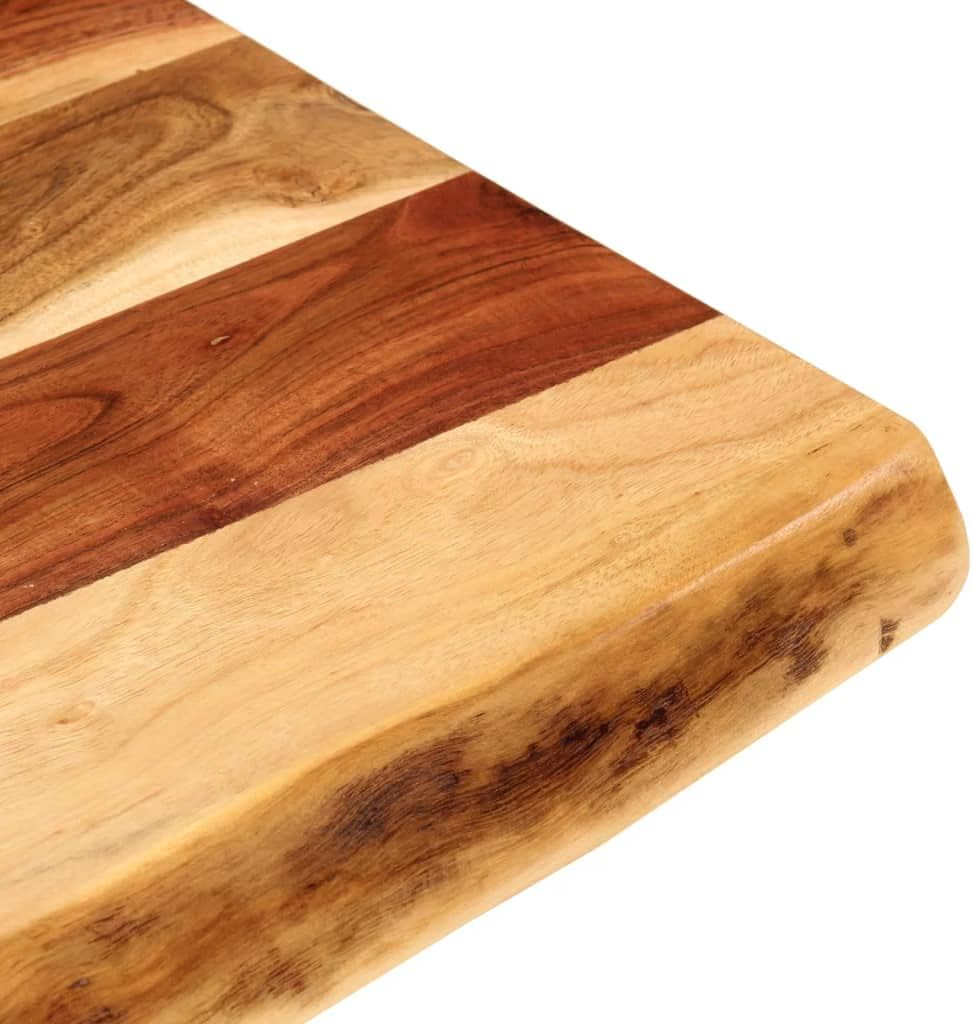 vidaXL Solid Wood Acacia Bathroom Vanity Top Worktop Washing Table Plate Floating Countertop Sink Console Wooden Home Interior 39.4"