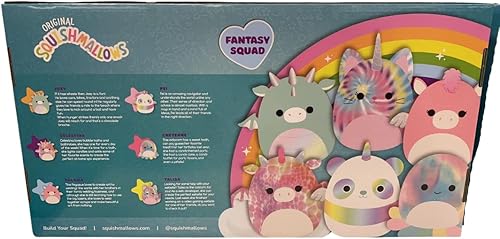 Miniatura 2 de KellyToy Squishmallow - Juego de 6 peluches Squishmallow (5 pulgadas, Escuadrón de Fantasía, en caja, 6 unidades)
