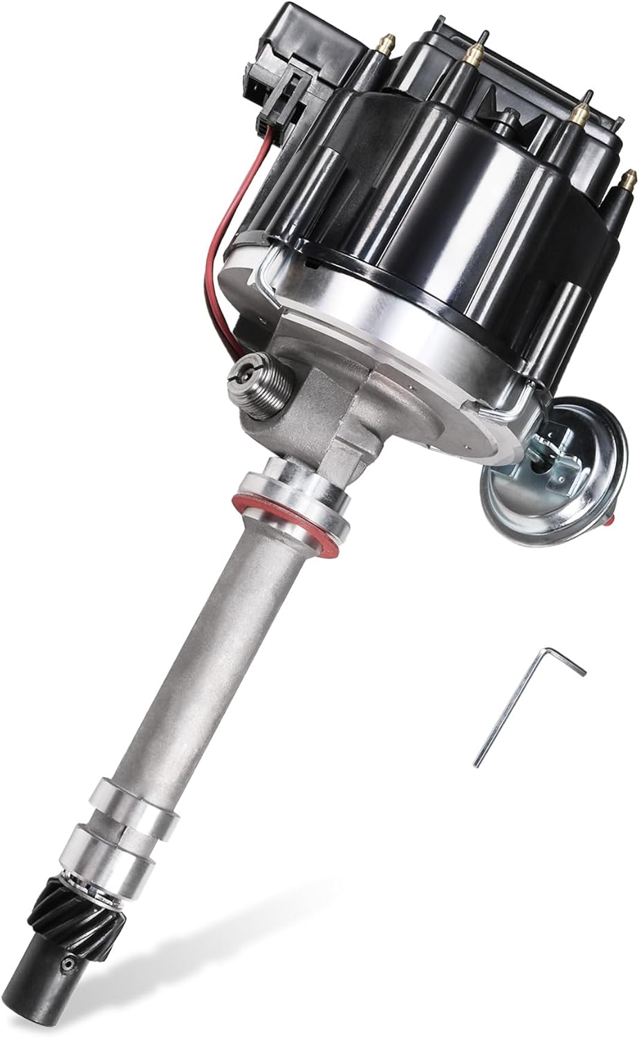 HEI Distributor 6515 65K Coil Replacement For Chevy Corvette Tach Drive 327 350 SBC 1962-1974 Ignition Distributor Black