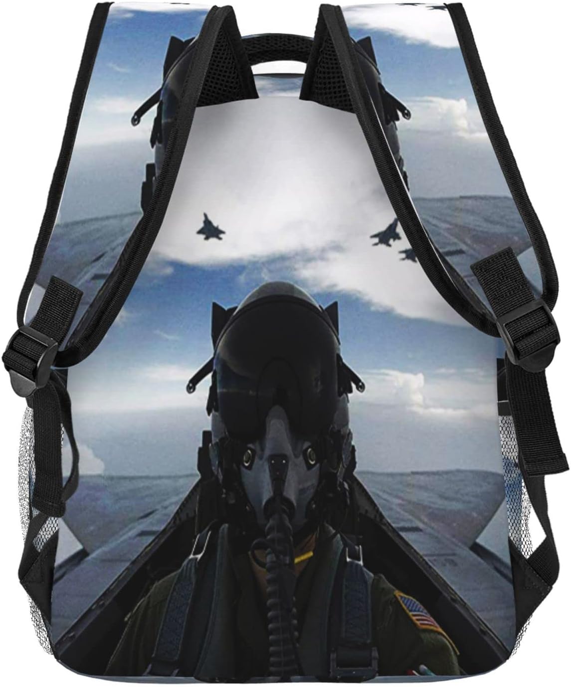 Backpack Fighter Pilot Plane Travel Laptop Backpacks College Ruckasck Daypack Airplane School Bag for Boys Girls Teenager Men Women - Image 4