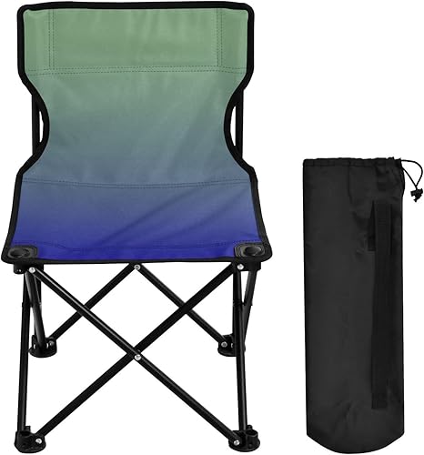 Miniatura 21 de Sillas de camping plegables al aire libre del arco iris para adultos silla de camping portátil silla de césped ligera Arco iris,Negro-Gris,Azul