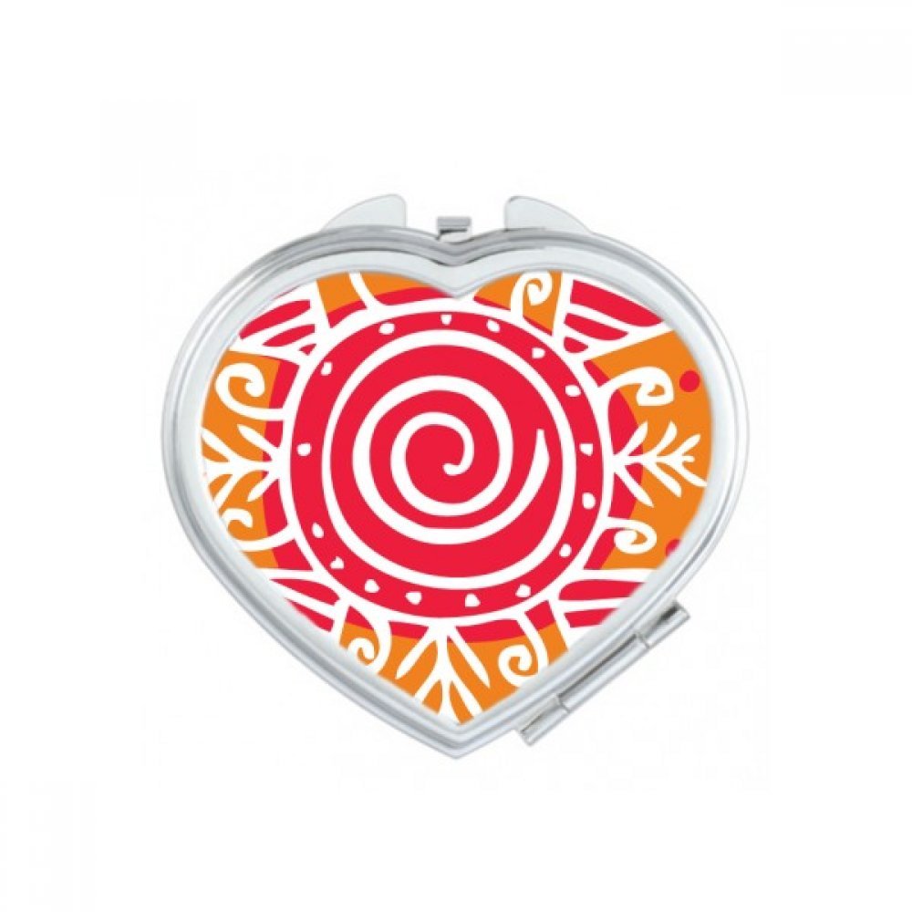 Miroir compact maquillage totems du Mexique pour vos retouches beauté en voyage et au bureau