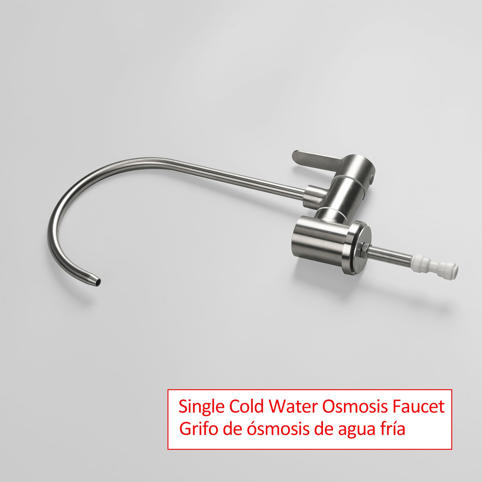 Grifo Osmosis Abatible Agua Fría Individual Grifo Para Osmosis 1 Vía Para Sistema De Filtración De Agua(Níquel Cepillado)