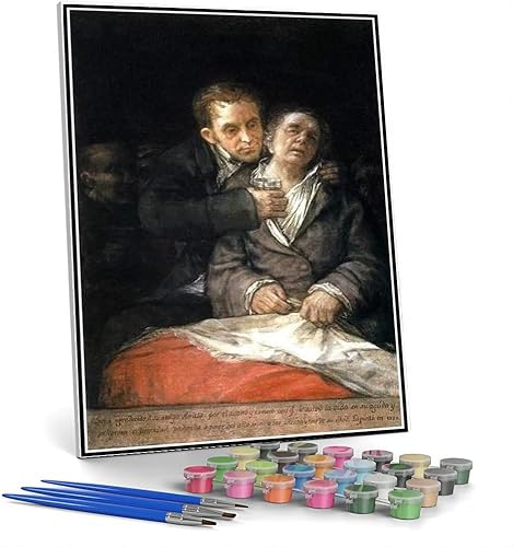 Pintura por Números para Adultos Goya asistido por Doctor Arrieta Pintura por Francisco Goya Kit de Pintura por Números sobre Lienzo para